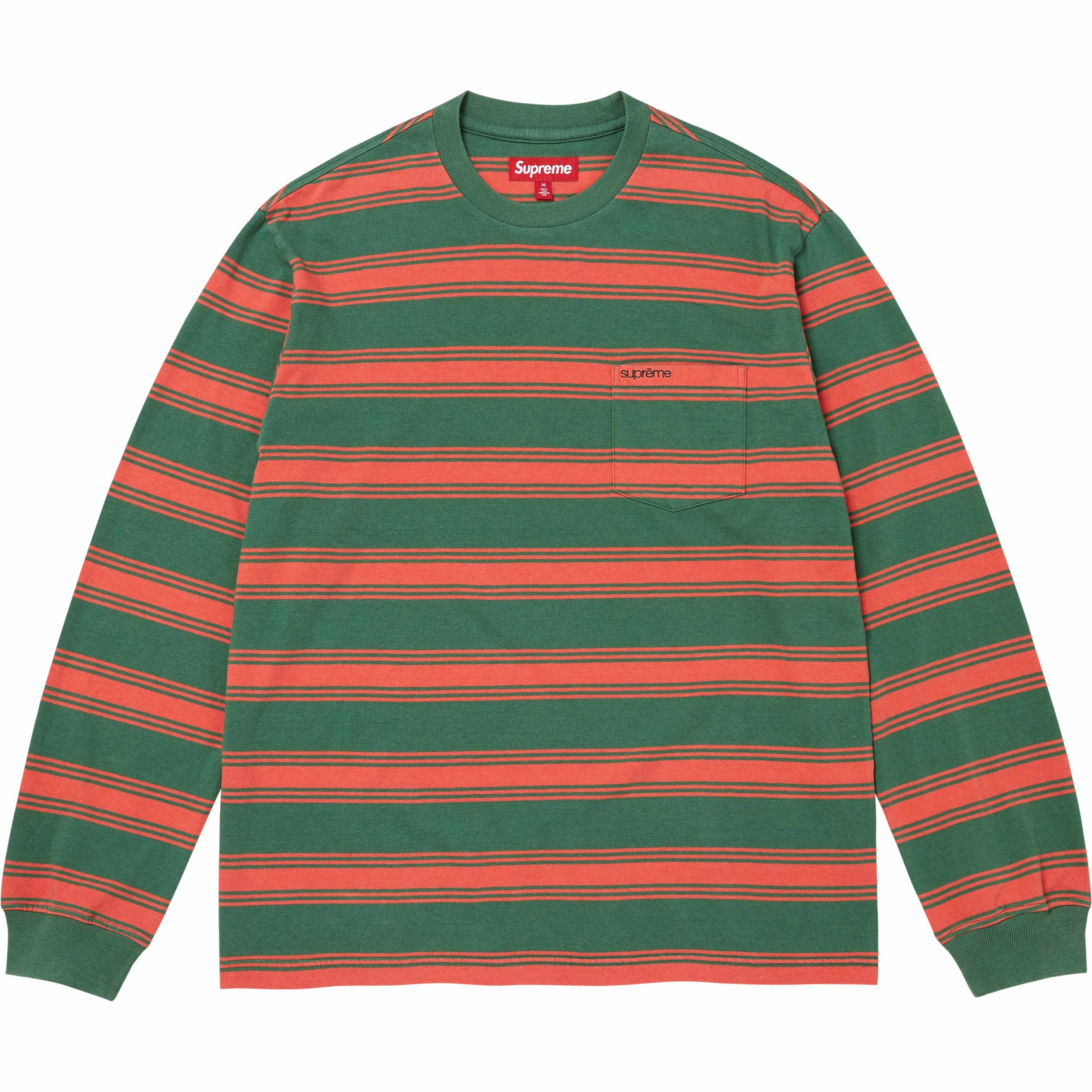 Stripe Pocket L/S Top view 3